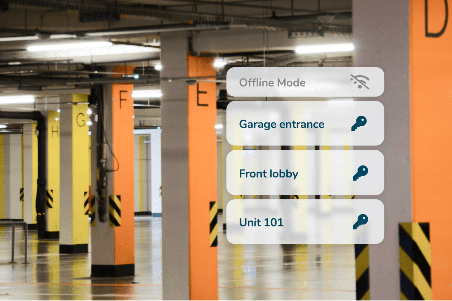 Offline Mode enables residents and staff to unlock smart locks without internet connection.