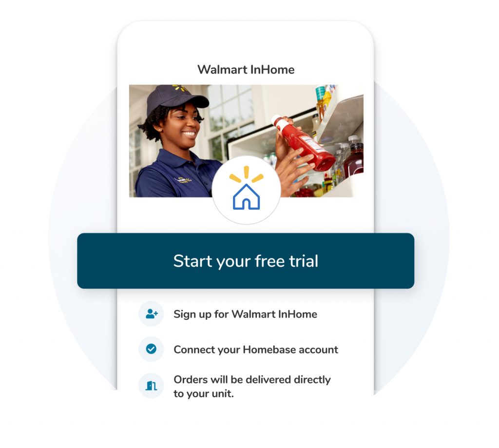 Walmart InHome for Apartment Delivery Homebase